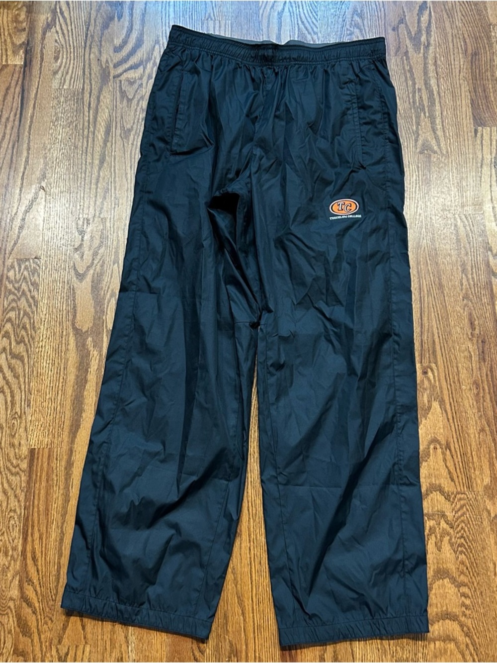 Nike Tusculum College Storm Fit Woven Track Pants Size XL Black Men's Ankle Zip